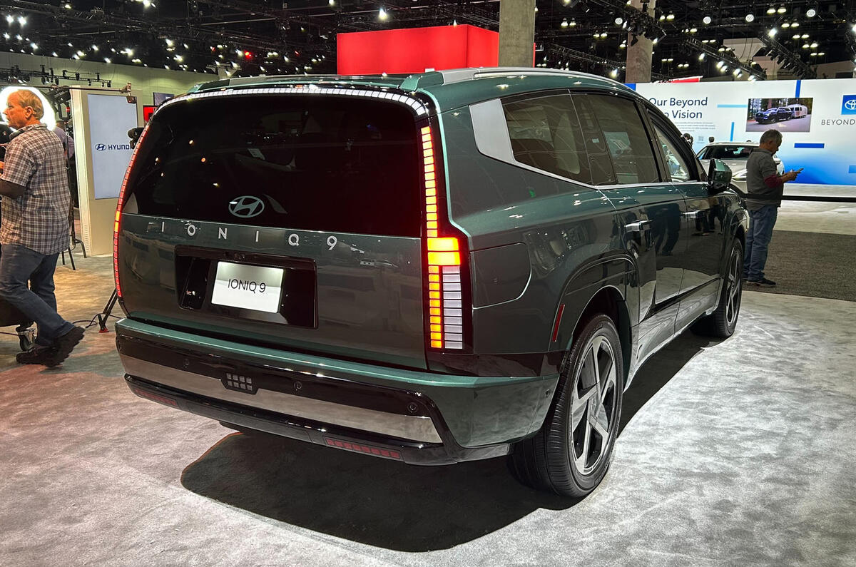 Hyundai Ioniq 9 LA Auto Show rear quarter