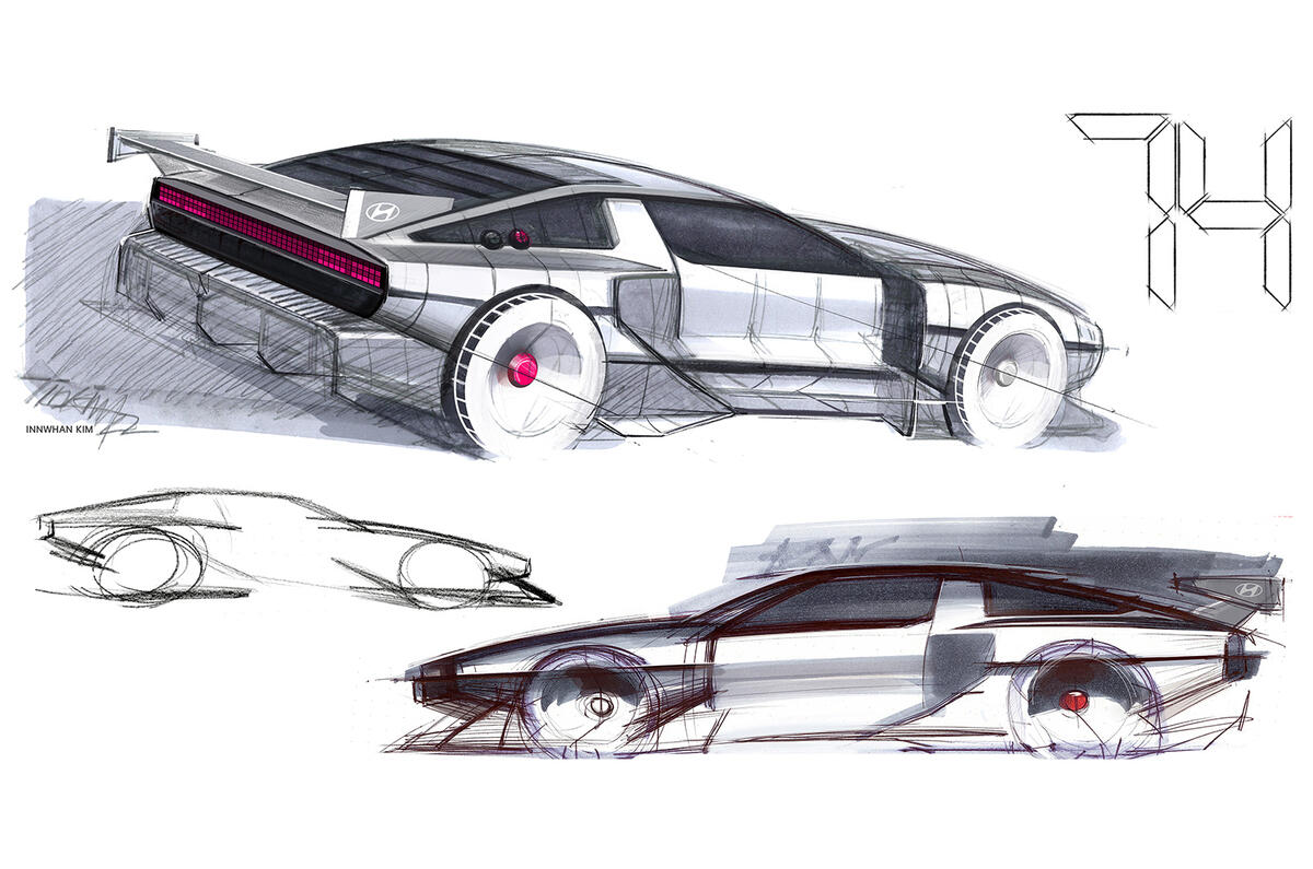 Hyundai N Vision 74 2022 sketches 2 Hyundai N Vision 74 2022 sketches 2