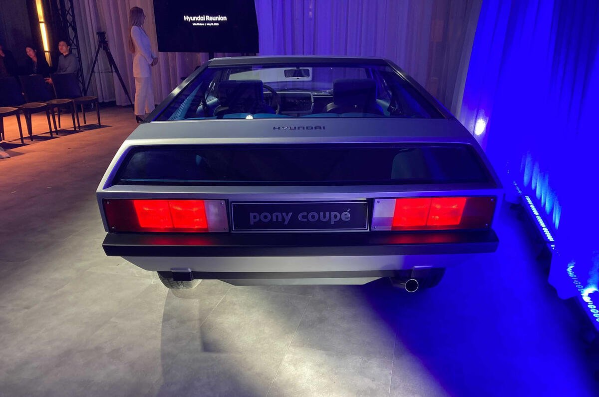 Hyundai Pony Coupe concept reveal 5 Hyundai Pony Coupe concept reveal 5