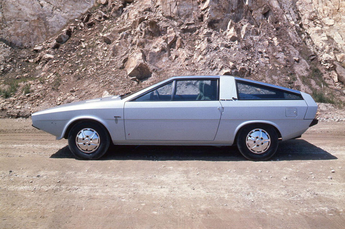Hyundai Pony coupe concept side Hyundai Pony coupe concept side