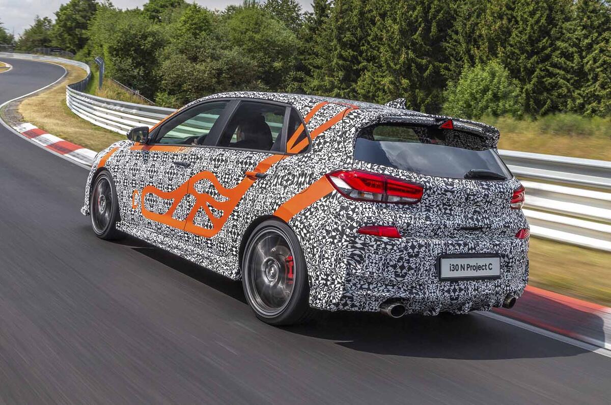 Hyundai I30 N Project C  side rear