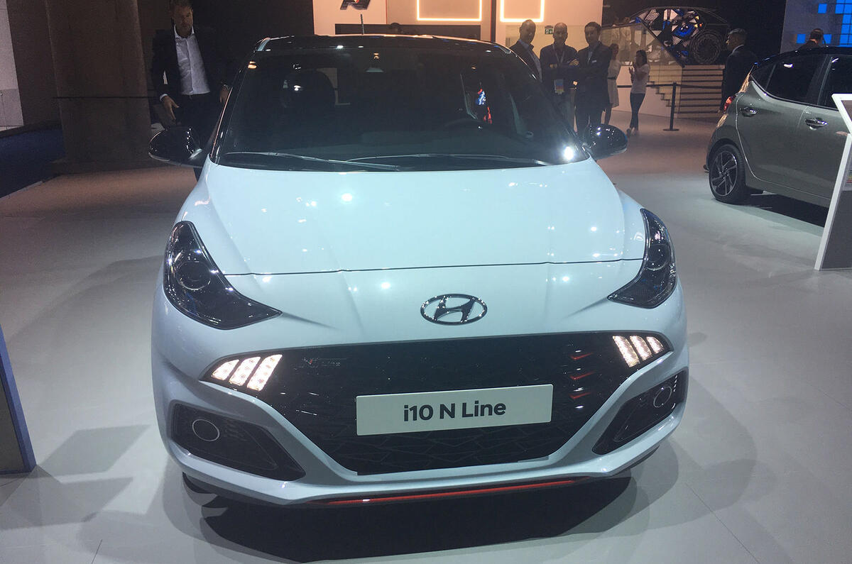 Hyundai i10 N Line at Frankfurt - nose
