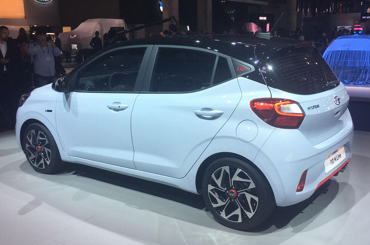 Hyundai i10 N Line at Frankfurt - side