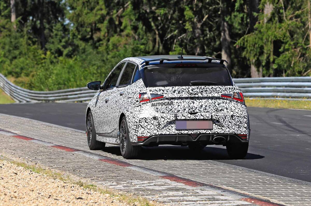 New Hyundai i20 N spyshot rear New Hyundai i20 N spyshot rear