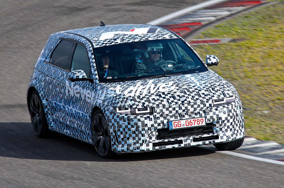 Hyundai ioniq 5 N front three quarter