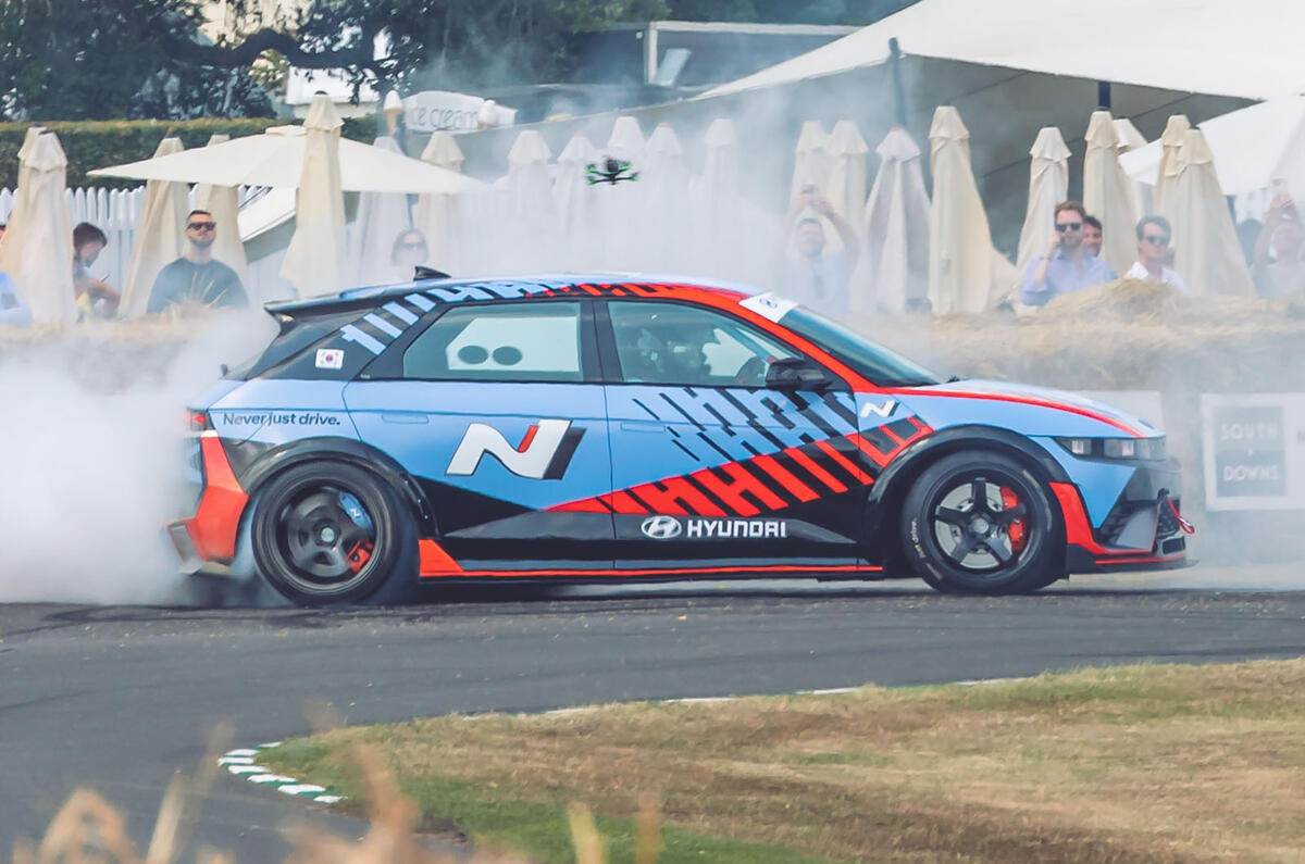 Hyundai Ioniq 5 N Goodwood on track Hyundai Ioniq 5 N Goodwood on track