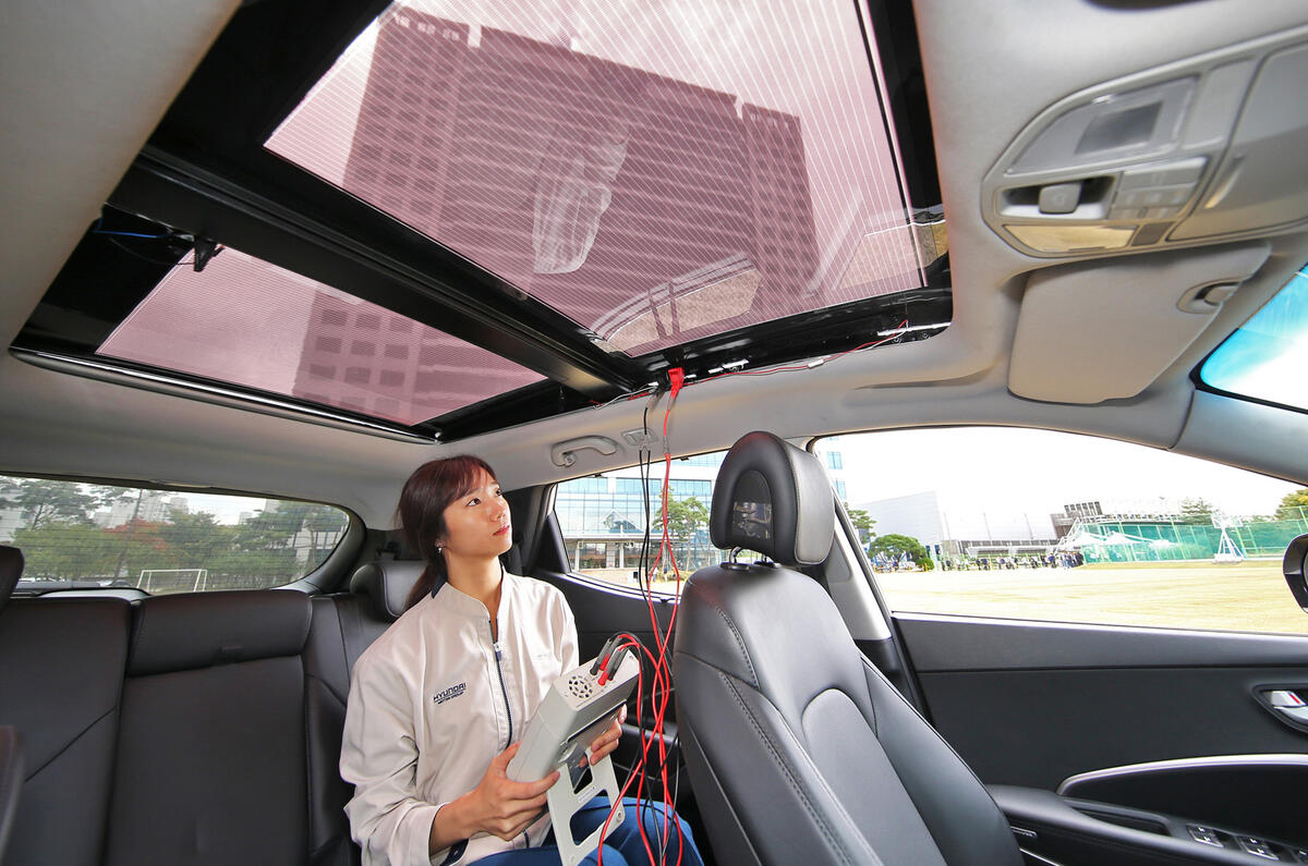 Hyundai solar roof