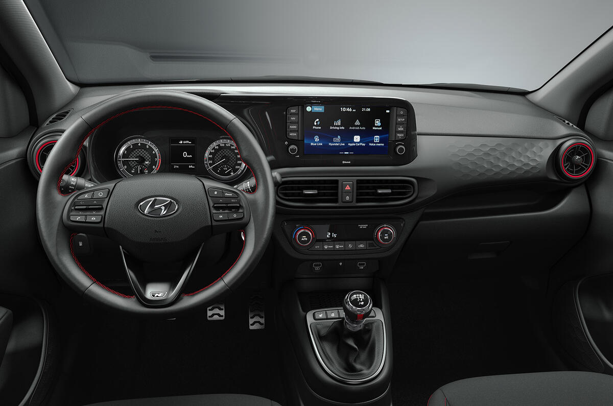 Hyundai i10 N Line official press - interior