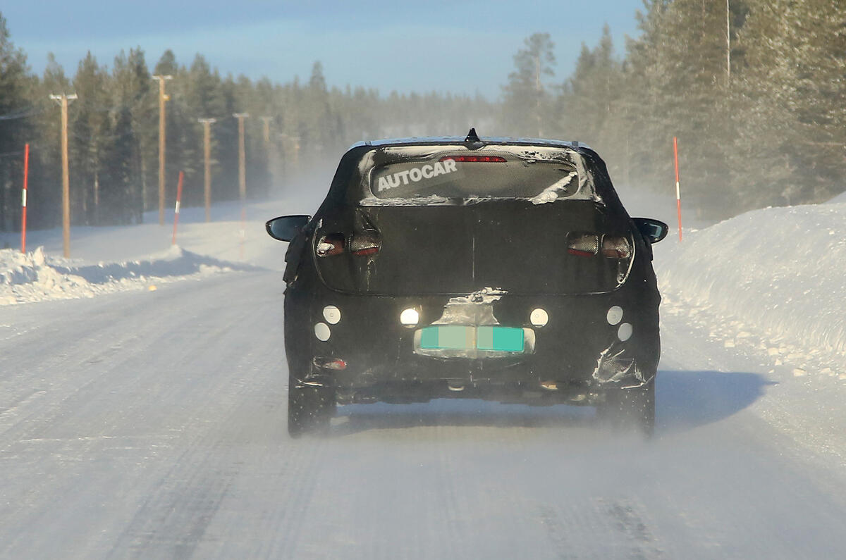 Hyundai i20 spies rear