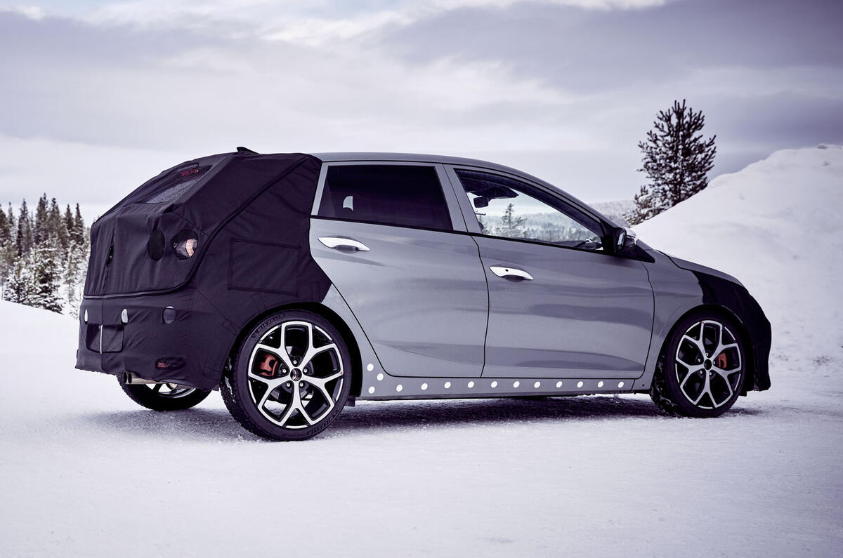 2021 Hyundai i20 N prototype - rear 3/4 2021 Hyundai i20 N prototype - rear 3/4