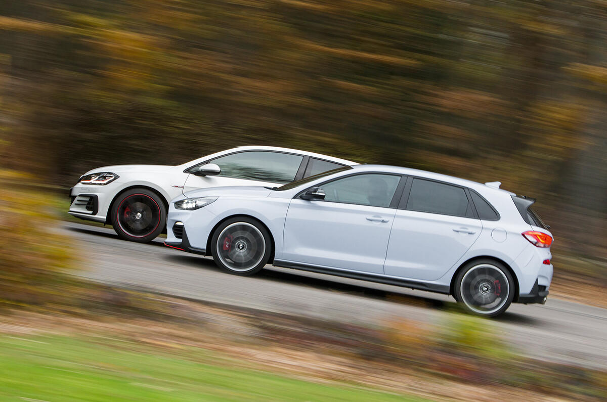 Volkswagen Golf GTI vs Hyundai i30n hero