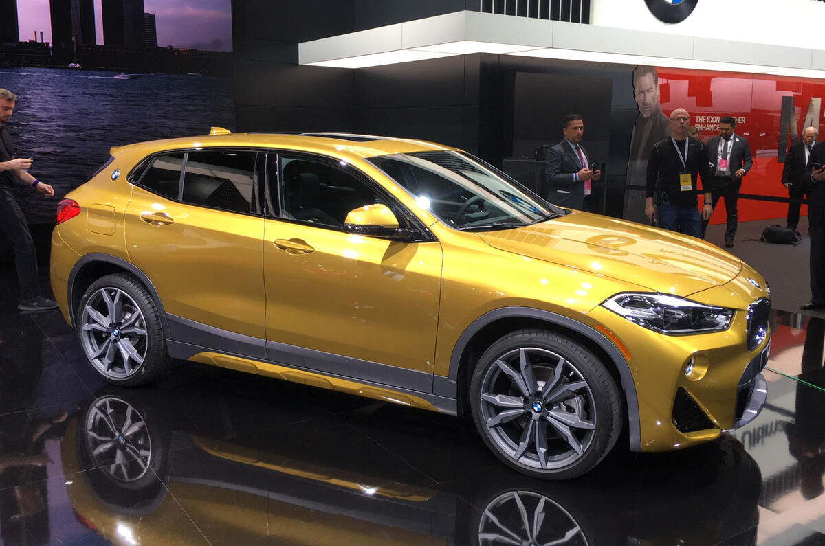 Bold new BMW X2 shown in public at Detroit show