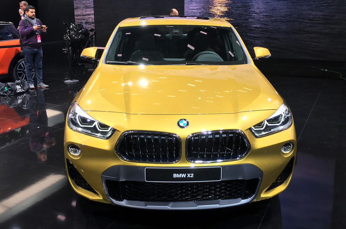 Bold new BMW X2 shown in public at Detroit show