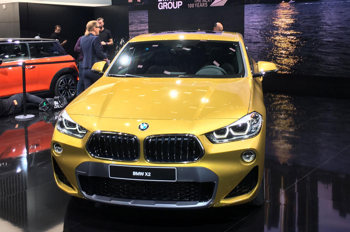 Bold new BMW X2 shown in public at Detroit show