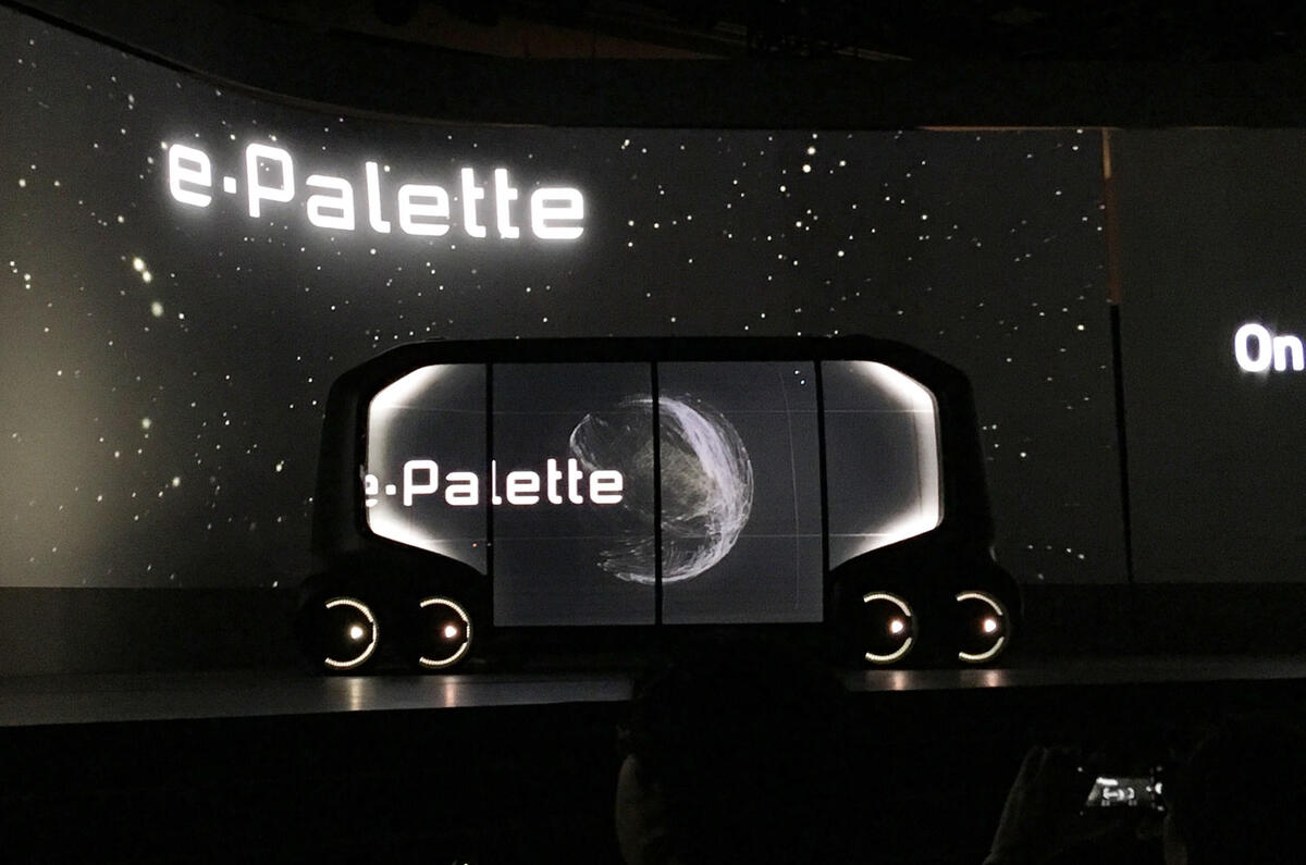 Toyota e-Palette concept previews new autonomous vehicle platform