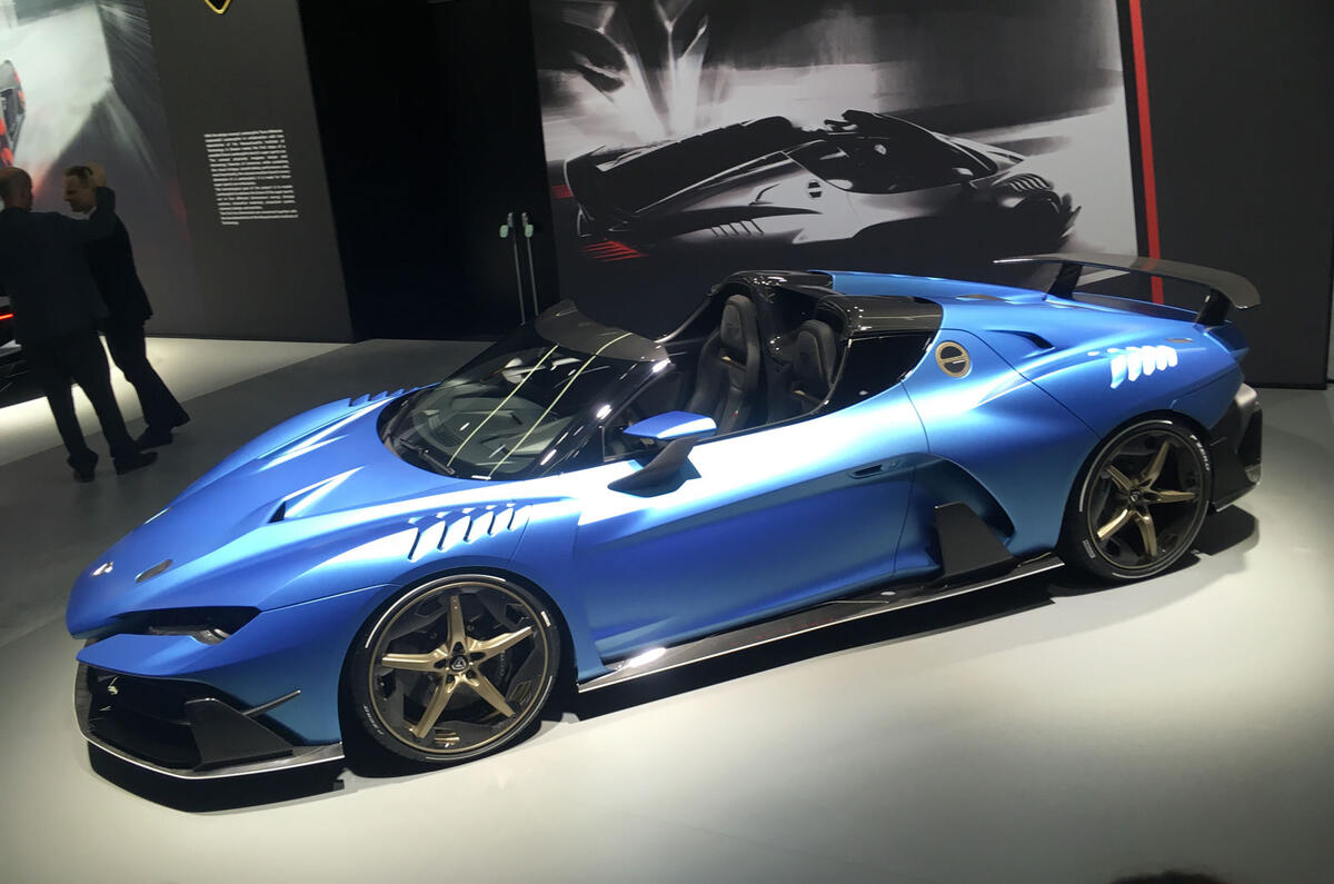 Italdesign Zerouno convertible to be displayed at Geneva motor show