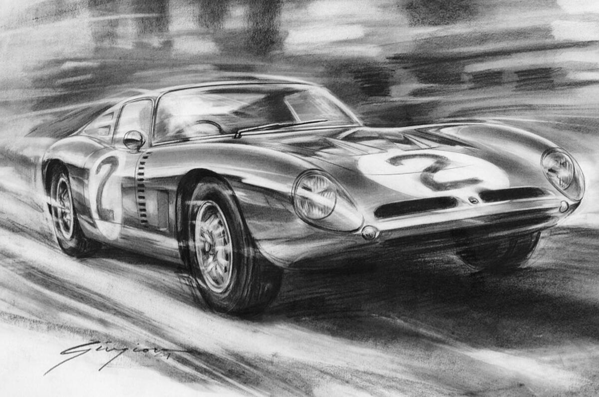 Bizzarrini 5300 GT design sketch