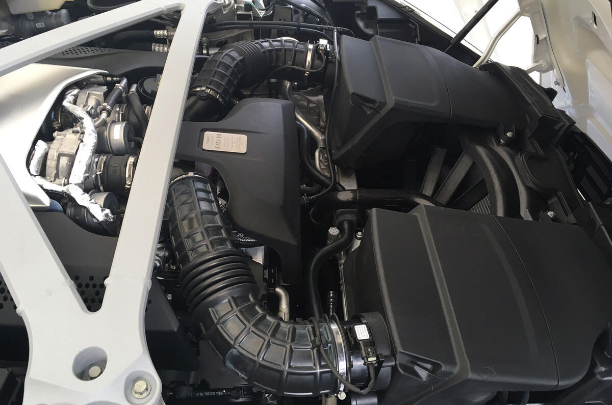 Aston Martin DB11 V8 - first ride up the Goodwood hillclimb