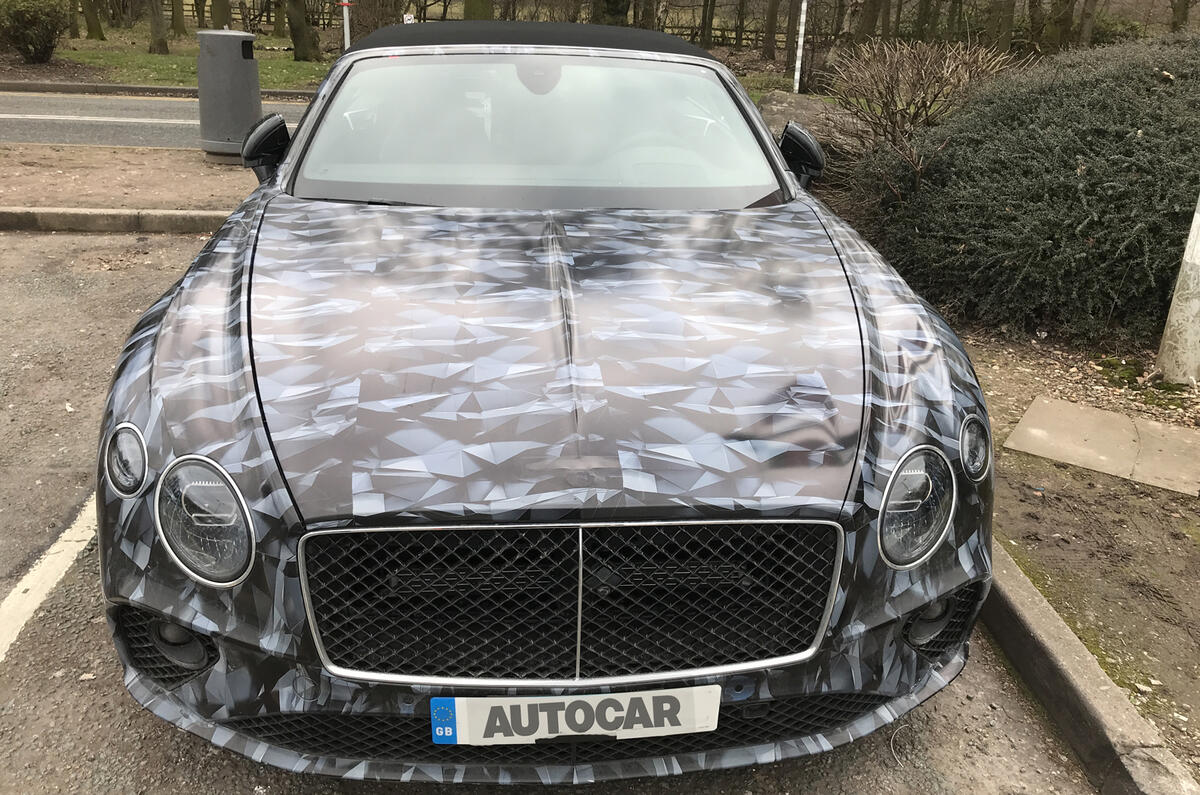 2019 Bentley Continental GT C spotted in Britain in W12 form