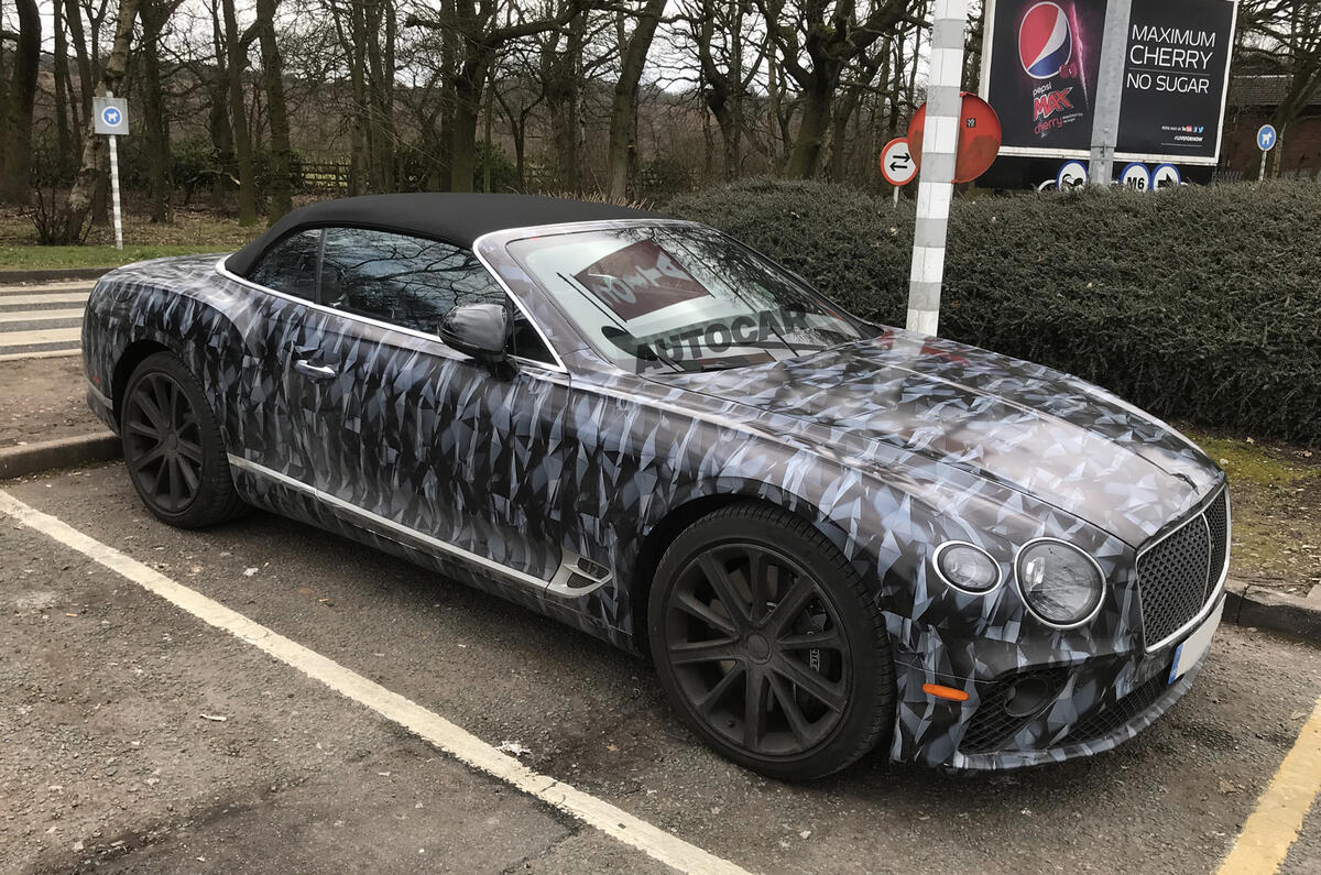 2019 Bentley Continental GT C spotted in Britain in W12 form