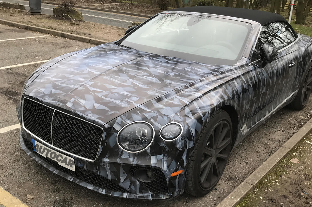 2019 Bentley Continental GT C spotted in Britain in W12 form