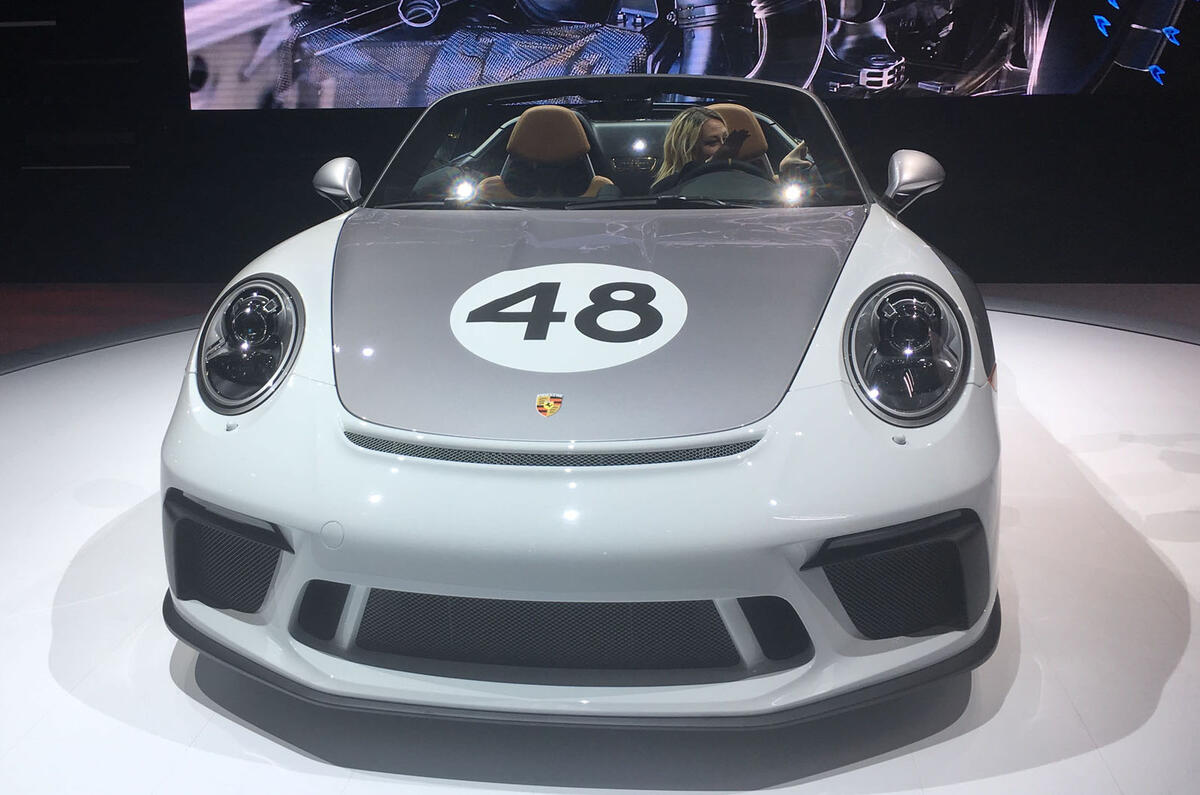 Porsche 911 Speedster 2019 - New York motor show - heritage edition