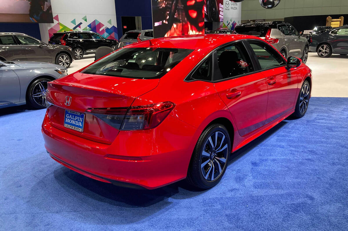 Honda Civic for American markets, LA motor show - rear Honda Civic for American markets, LA motor show - rear