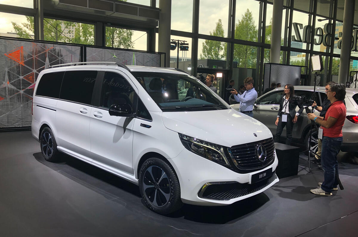 Mercedes-Benz EQV makes public debut at Frankfurt