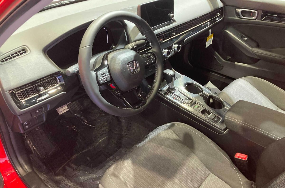 Honda Civic for American markets, LA motor show - interior Honda Civic for American markets, LA motor show - interior