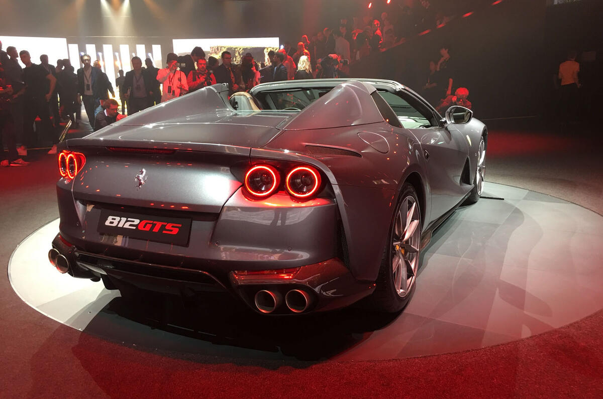 Ferrari 812 GTS reveal - static rear