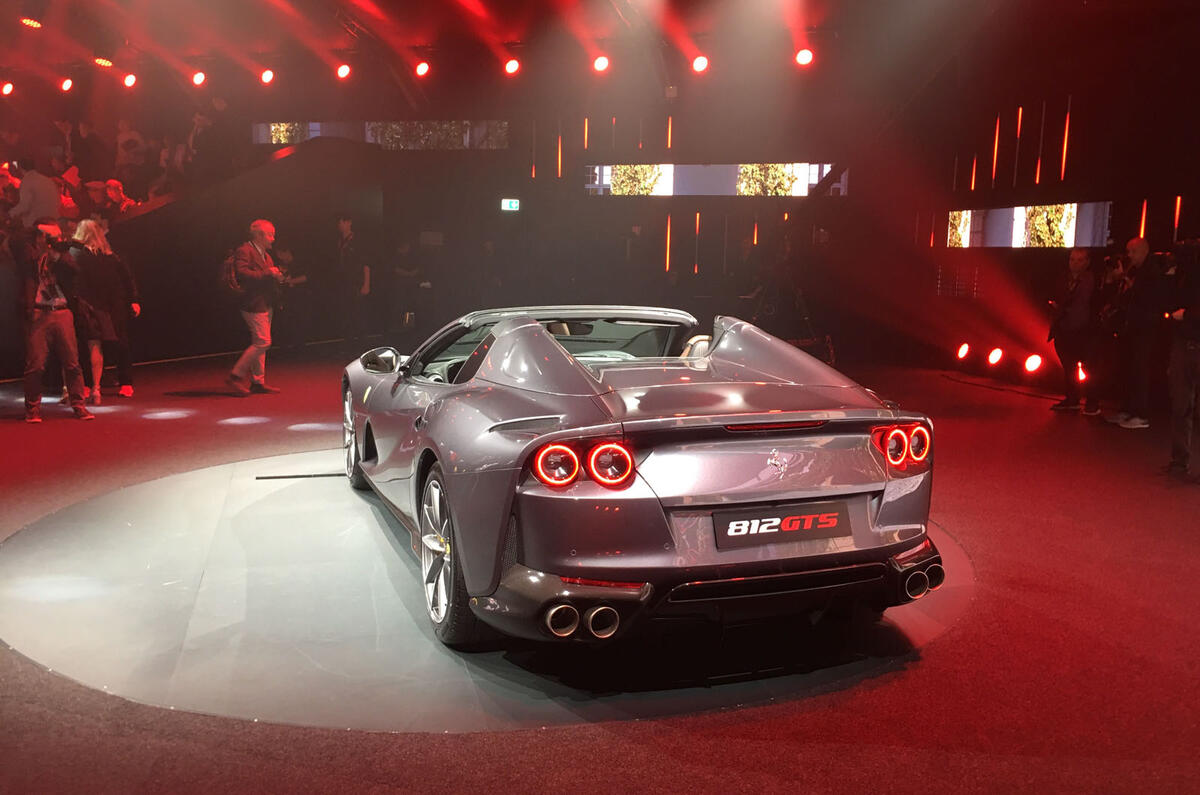 Ferrari 812 GTS reveal - static rear