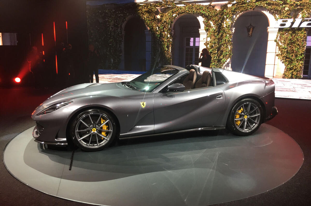 Ferrari 812 GTS reveal - static side