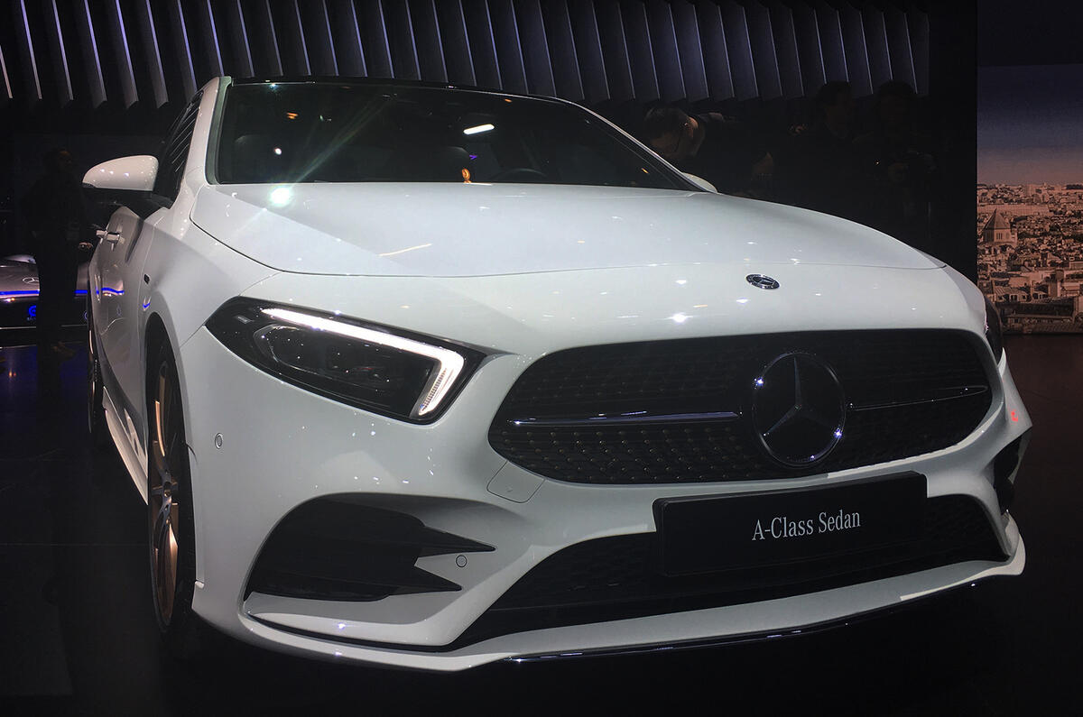 Mercedes-Benz A-Class Saloon on sale in Britain from £27,875