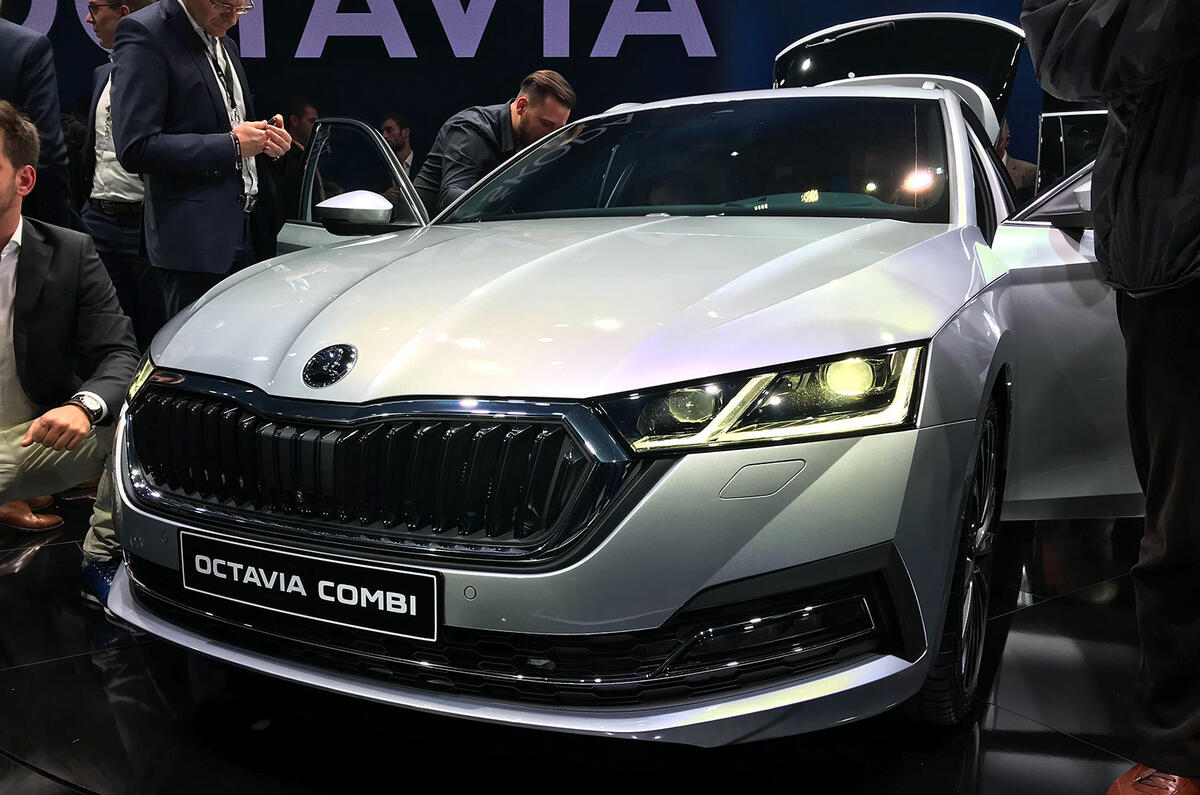 Skoda Octavia 2020 estate official launch - front grille