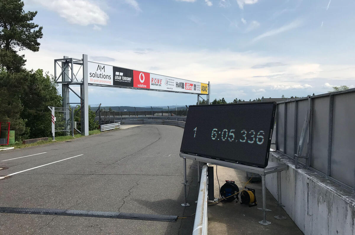 Timing board Nurburgring