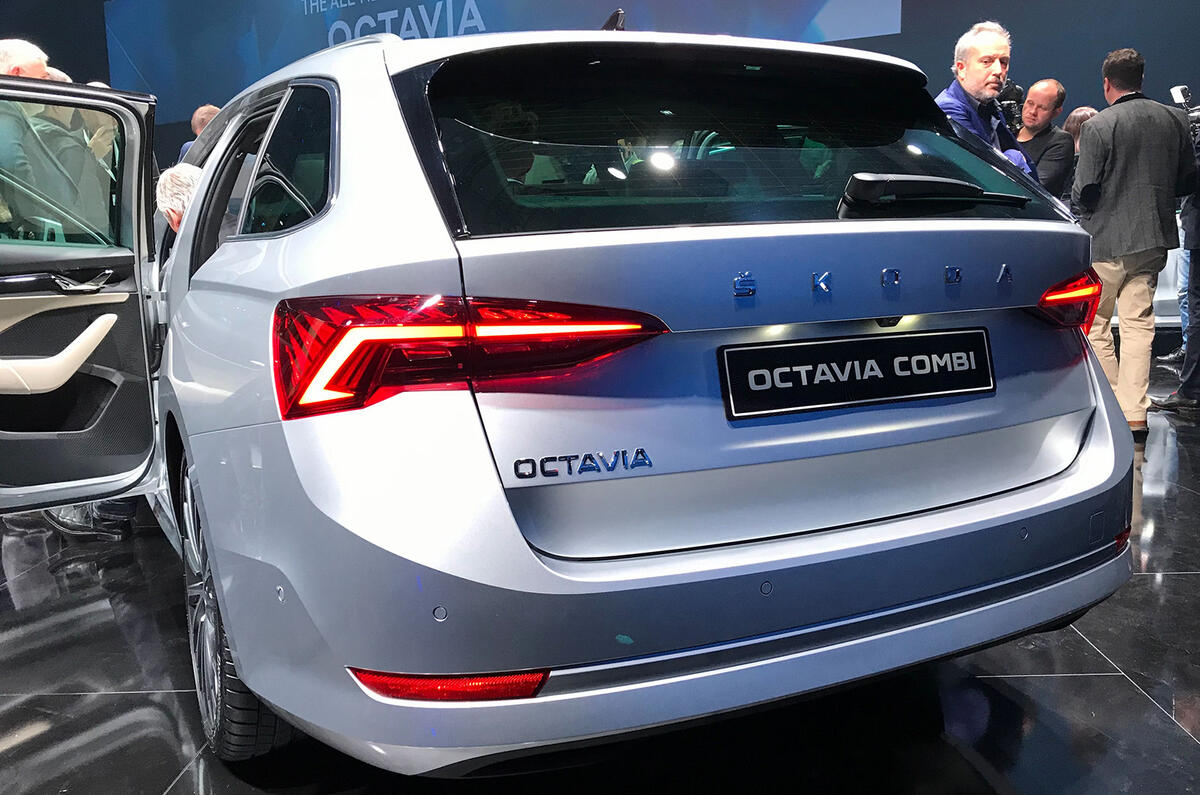 Skoda Octavia 2020 estate official launch - rear boot