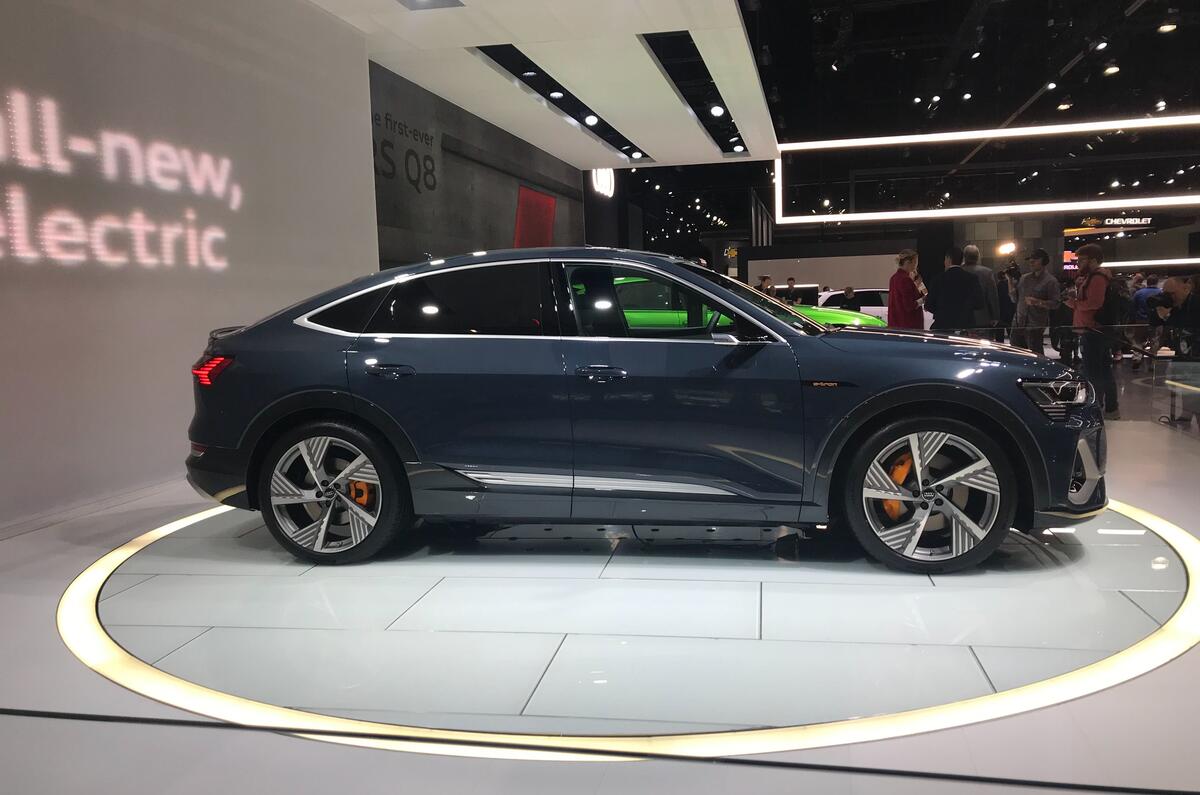 Audi E-tron Sportback at LA motor show 2019 - rear