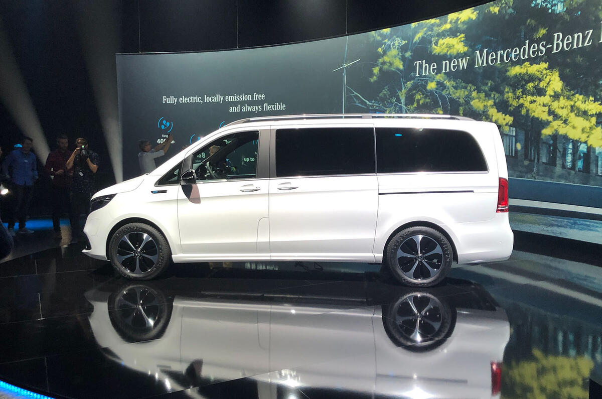 Mercedes-Benz EQV official reveal - side
