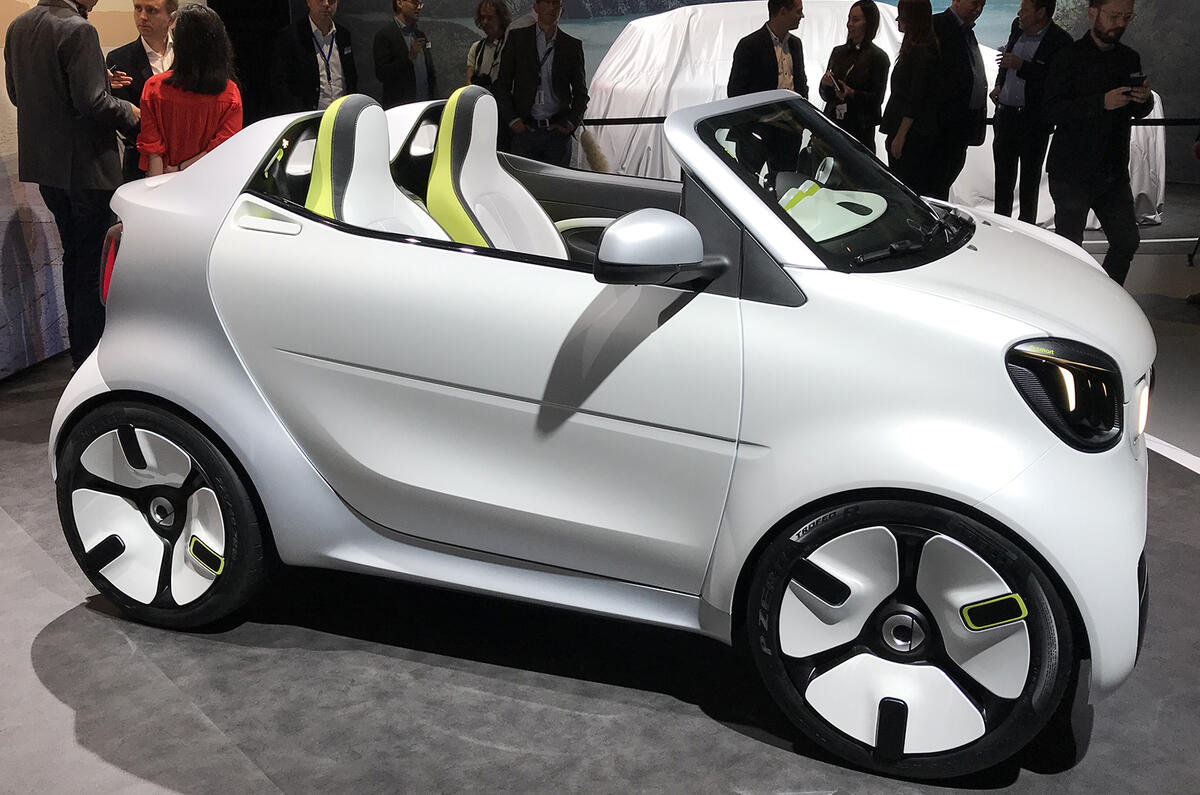 Smart Forease concept shown at Paris motor show