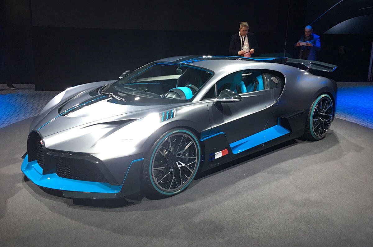 Bugatti Divo European motor show debut Paris 2018