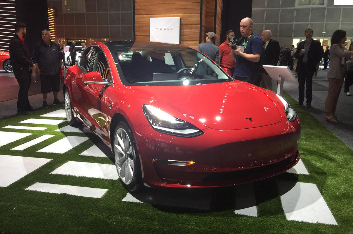 Tesla Model 3 LA motor show