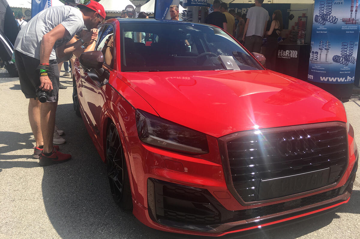 Audi Q2 slammed Worthersee