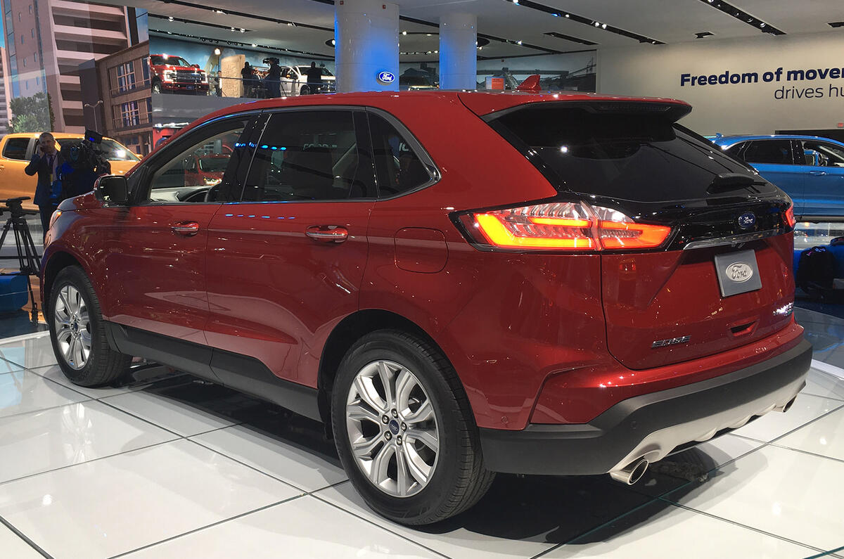 Facelifted Ford Edge revealed to American market
