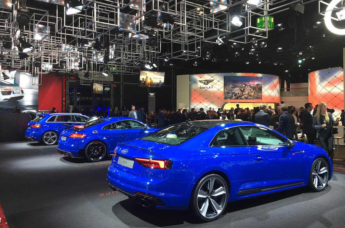 Audi RS3 TT RS RS5 Frankfurt motor show