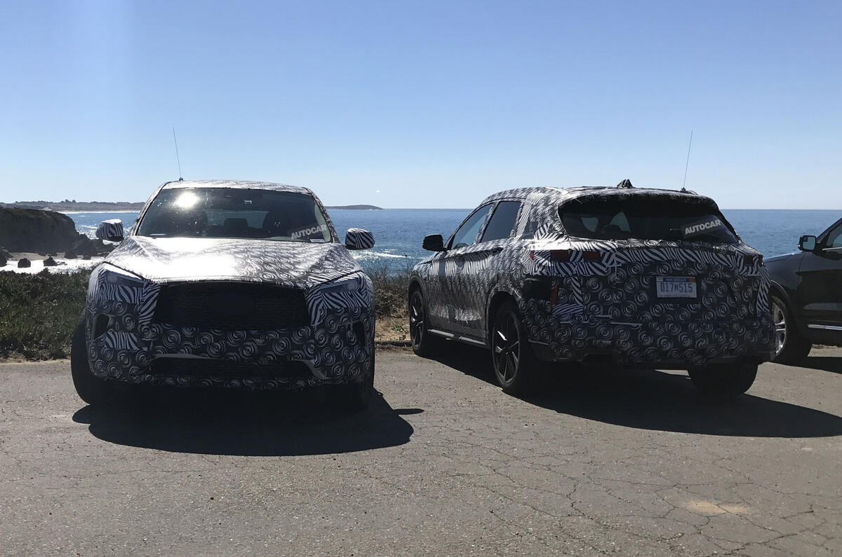 2018 Infiniti QX50 sighting shows Detroit concept influence