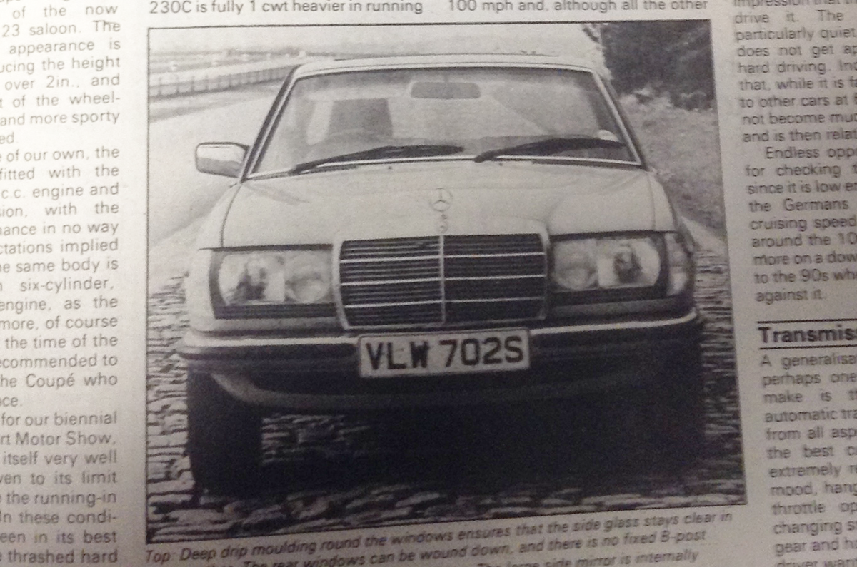 1977 Mercedes-Benz 230C front view