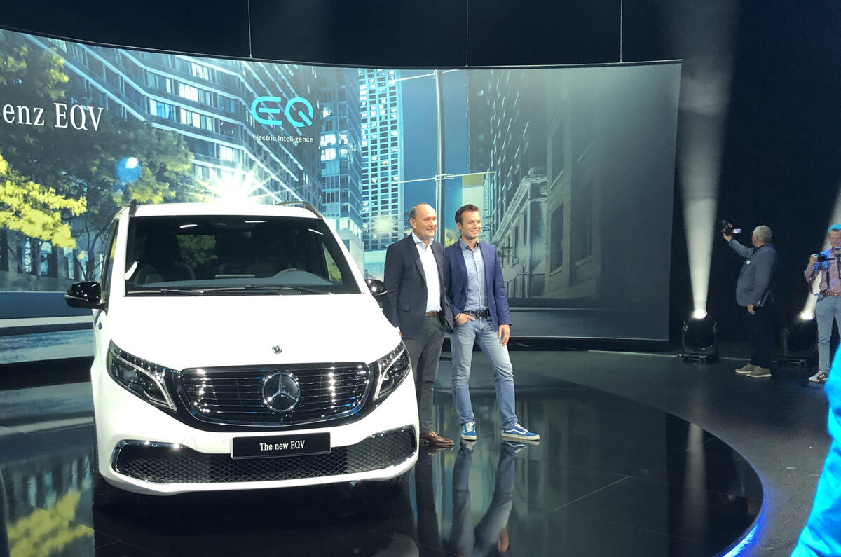 Mercedes-Benz EQV official reveal - front