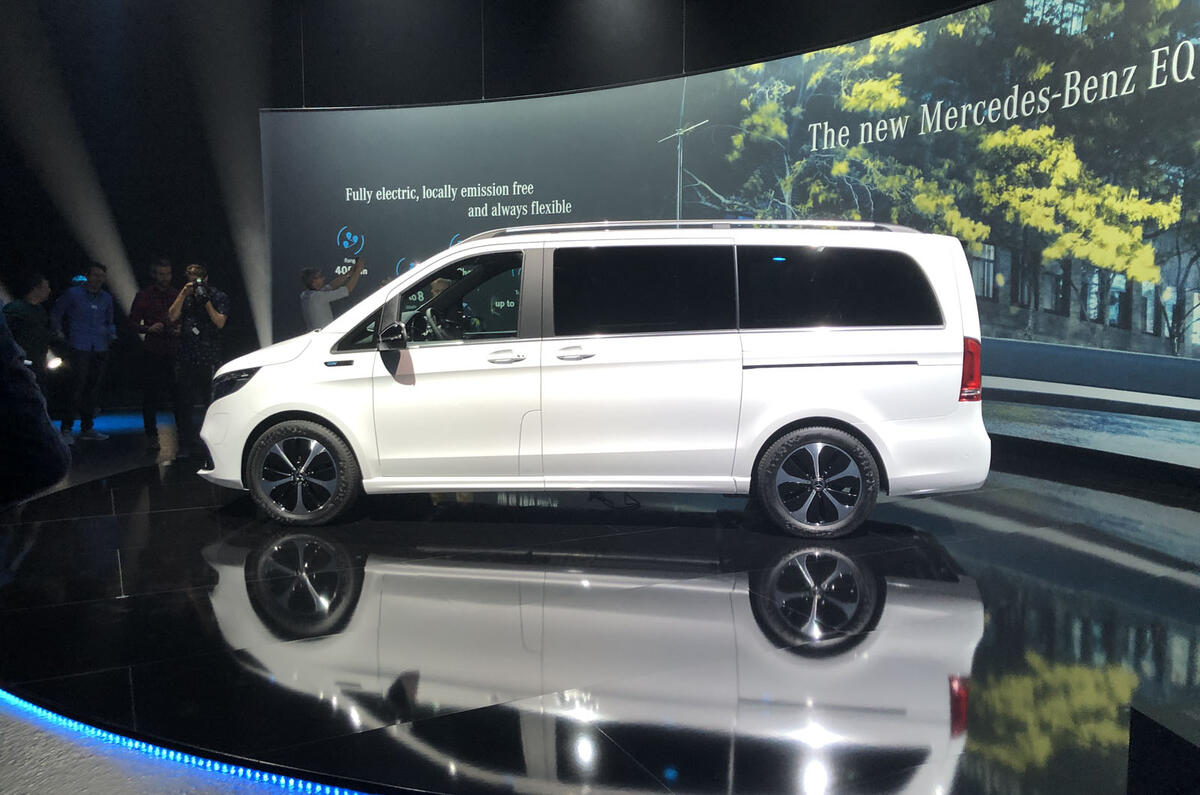 Mercedes-Benz EQV official reveal - side