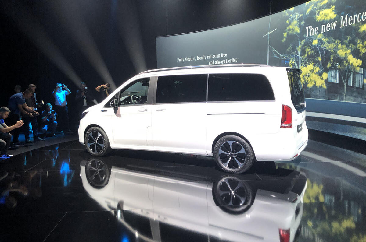 Mercedes-Benz EQV official reveal - rear 3/4