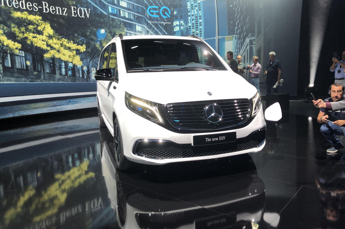 Mercedes-Benz EQV official reveal - front